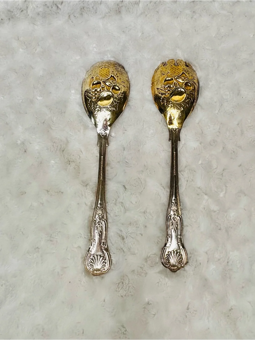 Vintage Kings Pattern Serving Utensils from Sheffield England Silver Plated